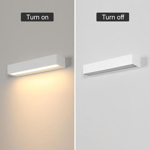 Riserva 16W Outdoor Wall Lights, 3000K IP65 Outside Lights White, Outdoor Wall Lamp Modern for Garden, Terrace, Patio, Garage