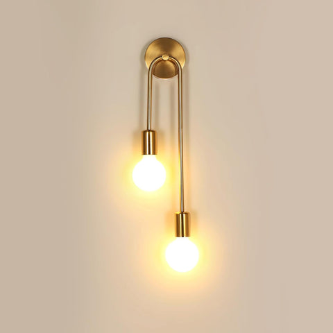 Riserva Wall Light Retro Vintage, E27 Wall Lamp Gold Industrial for Bedroom, Living Room, Dining Room, Corridor, Hotel, Café