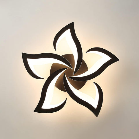 Riserva LED Ceiling Light, 60W 6500LM Mordern LED Ceiling Lights Warm White 3000K, Creative Petals Design, Acrylic Chandelier for Living Room Bedroom Dining Room (Dia 60cm)
