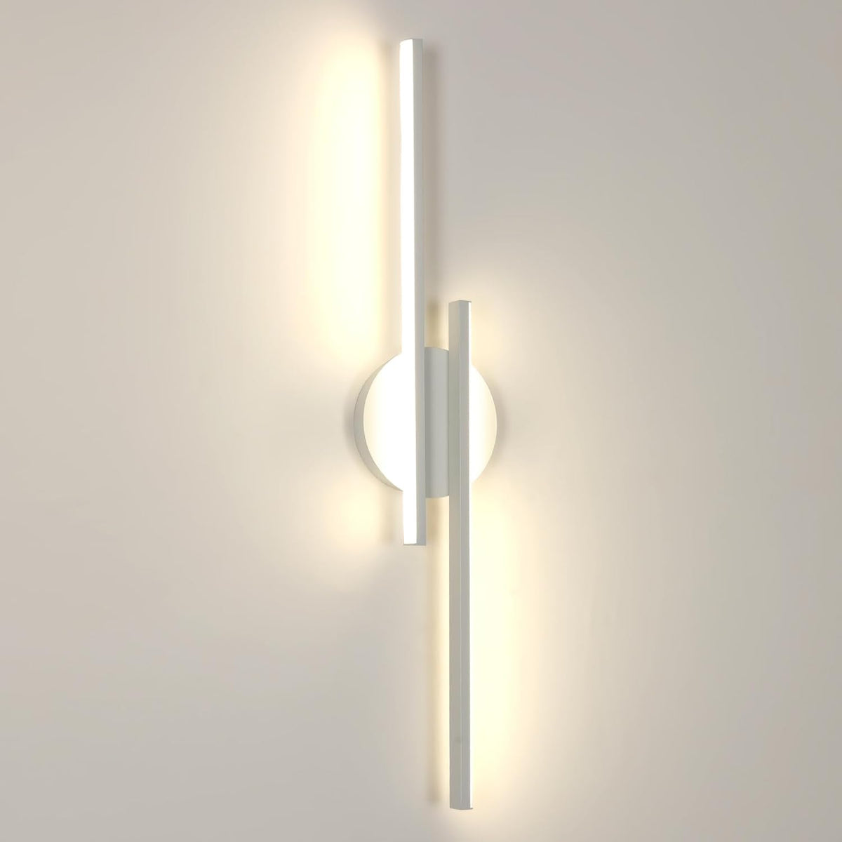 Riserva Modern LED Wall Light, 24W Linear Wall Sconce White, 4500K Neutral Light, Wall Lamp Aluminum for Bedroom, Living Room, Dining Room, Hallway