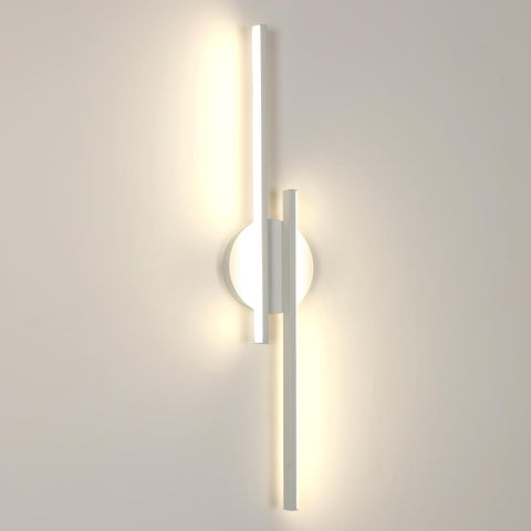 Riserva Modern LED Wall Light, 24W Linear Wall Sconce White, 4500K Neutral Light, Wall Lamp Aluminum for Bedroom, Living Room, Dining Room, Hallway