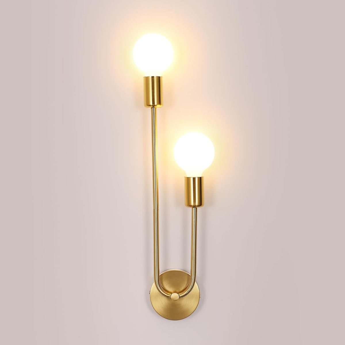 Riserva Wall Light Retro Vintage, E27 Wall Lamp Gold Industrial for Bedroom, Living Room, Dining Room, Corridor, Hotel, Café