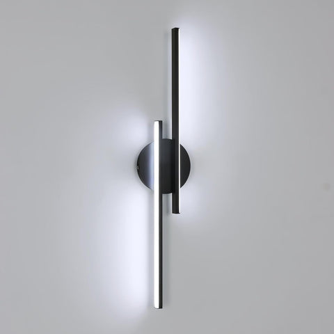 Riserva Wall Light LED Indoor, 24W Wall Lamp Black Modern, Minimalist Wall Sconce Linear Aluminium for Living Room, Bedroom, Hallway, Corridor, 6500K Cool White