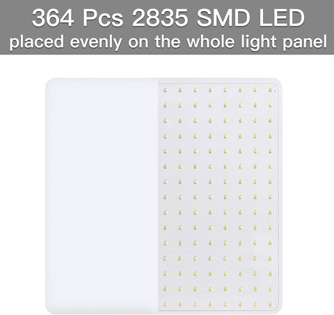 Riserva LED Square Ceiling Light 48W,6500K Cool White, LED Ceiling Lamp Modern IP44 for Bathroom, Living Room, Kitchen, Bedroom, Hallway, Balcony, Office, 30CM White