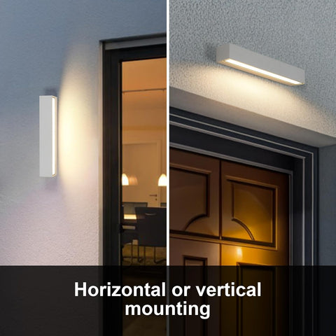 Riserva 16W Outdoor Wall Lights, 3000K IP65 Outside Lights White, Outdoor Wall Lamp Modern for Garden, Terrace, Patio, Garage