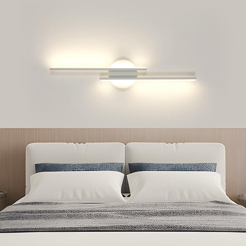 Riserva Modern LED Wall Light, 24W Linear Wall Sconce White, 4500K Neutral Light, Wall Lamp Aluminum for Bedroom, Living Room, Dining Room, Hallway